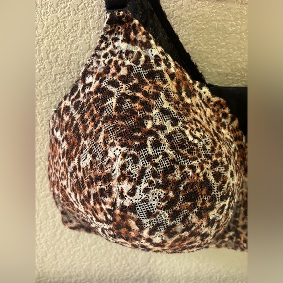 Torrid Curve Animal Print Dream Wire Free Full Coverage Push Up Bra 46DD - Picture 3 of 8